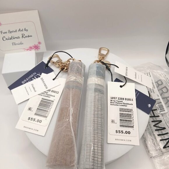 Set of 2 Brahmin Flashback Wrap Chuncky Tassels NWT - Picture 2 of 4